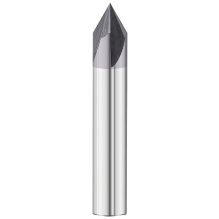 Fullerton Tool 60/90/120 Degree End Style - 3730 Chamfer Mill GP End Mills, TIALN, Straight, Chamfer, Standard, 1/4 36082